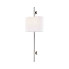 Load image into Gallery viewer, Bowery 2-Light Wall Light in Polished Nickel.
