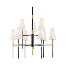 Load image into Gallery viewer, Bowery Chandelier in 9-Light/Aged Old Bronze.
