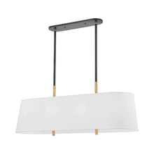 Load image into Gallery viewer, Bowery Linear Pendant Light in Aged Old Bronze.
