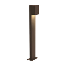 Load image into Gallery viewer, Box LED Bollard Light in Textured Bronze/Large/1-Light.
