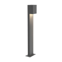 Load image into Gallery viewer, Box LED Bollard Light in Textured Gray/Large/1-Light.
