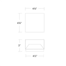 Load image into Gallery viewer, Boxi LED Wall Light - line drawing.

