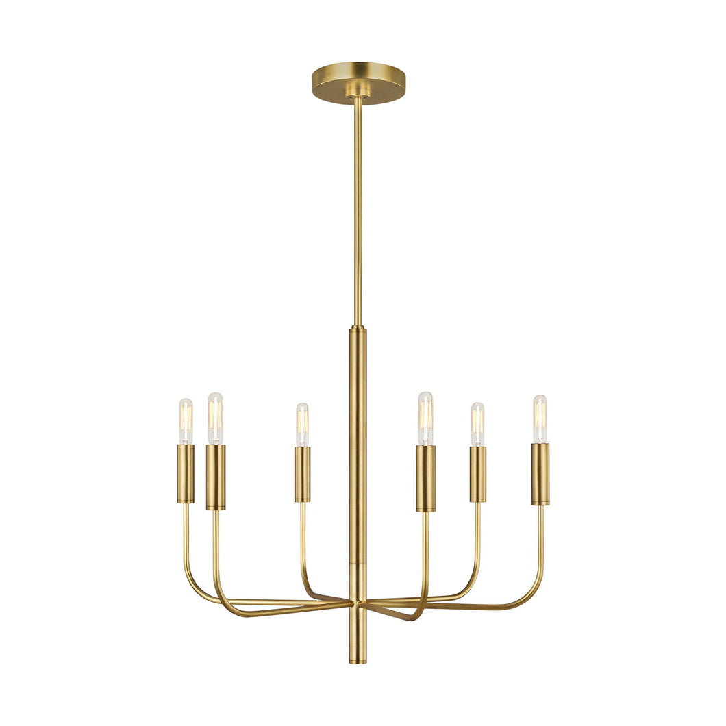 Brianna Chandelier in Small/Burnished Brass.