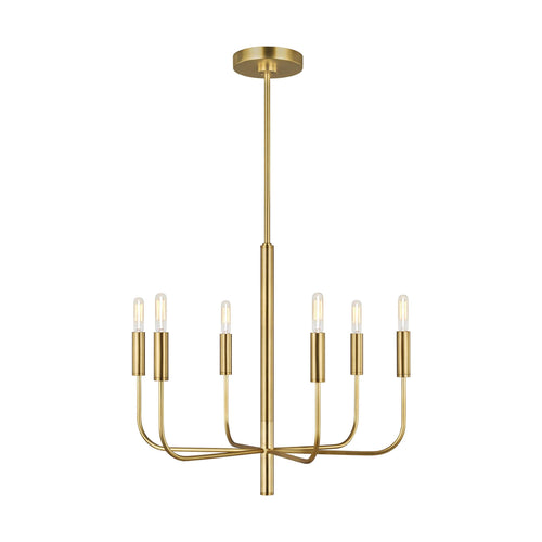 Brianna Chandelier in Brass.
