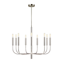 Load image into Gallery viewer, Brianna Chandelier in Large/Polished Nickel.
