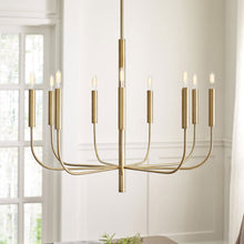 Load image into Gallery viewer, Brianna Chandelier in living room.

