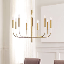 Load image into Gallery viewer, Brianna Chandelier in living room.
