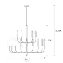 Load image into Gallery viewer, Brianna Two-Tier Chandelier - line drawing.
