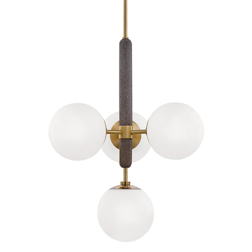 Brielle 4-Light Pendant Light in Grey.