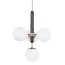 Load image into Gallery viewer, Brielle 4-Light Pendant Light in Polished Nickel.
