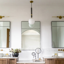 Load image into Gallery viewer, Brielle Pendant Light in bathroom.
