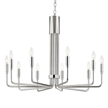 Load image into Gallery viewer, Brigitte Pendant Light in Polished Nickel/10-Light.
