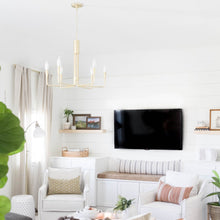 Load image into Gallery viewer, Brigitte Pendant Light in living room.
