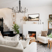 Load image into Gallery viewer, Brigitte Pendant Light in living room.
