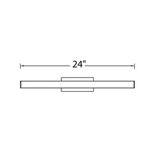 Load image into Gallery viewer, Brink LED Bath Vanity Wall Light - line drawing.
