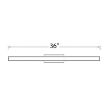 Load image into Gallery viewer, Brink LED Bath Vanity Wall Light - line drawing.
