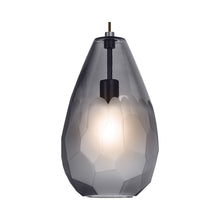 Load image into Gallery viewer, Briolette Grande Pendant Light in Smoke.
