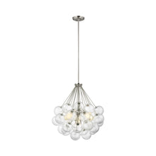 Load image into Gallery viewer, Bronzeville Multi Light Pendant Light in Brushed Nickel.
