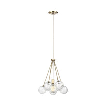 Load image into Gallery viewer, Bronzeville Pendant Light in White.
