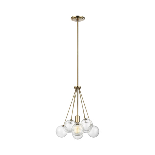 Bronzeville Pendant Light in White.