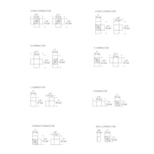 Load image into Gallery viewer, Brox Connectors - line drawing.
