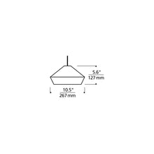 Load image into Gallery viewer, Brummel Low Voltage Pendant Light - line drawing.

