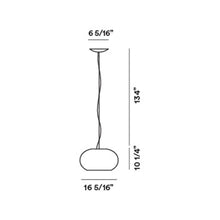 Load image into Gallery viewer, Buds 2 Pendant Light - line drawing.
