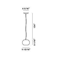 Load image into Gallery viewer, Buds 3 Pendant Light - line drawing.

