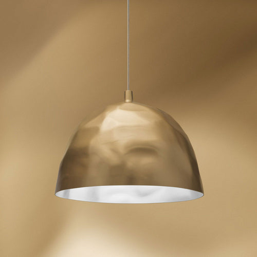 Bump LED Pendant Light in Transparent Frost.