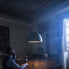 Load image into Gallery viewer, Bump LED Pendant Light in dining room.
