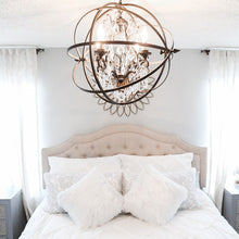 Load image into Gallery viewer, Byron Chandelier in bedroom.
