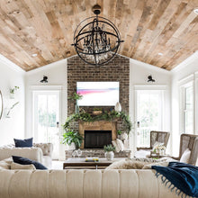 Load image into Gallery viewer, Byron Chandelier in living room.
