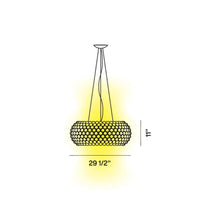 Load image into Gallery viewer, Caboche Plus Grande LED Pendant Light - line drawing.
