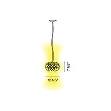 Load image into Gallery viewer, Caboche Plus Pendant Light - line drawing.
