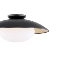 Load image into Gallery viewer, Cadence 1-Light Semi-Flush Mount Ceiling Light Detail.
