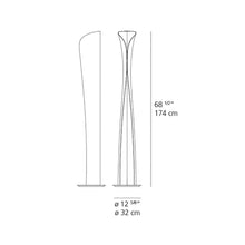 Load image into Gallery viewer, Cadmo LED Floor Lamp - line drawing.
