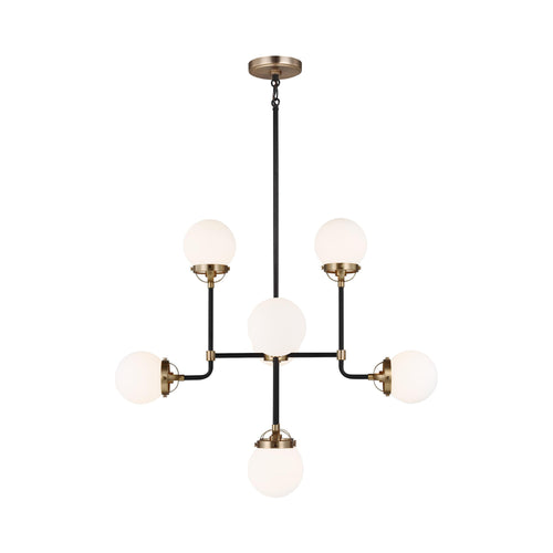 Cafe Chandelier in White.