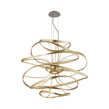 Load image into Gallery viewer, Calligraphy LED Pendant Light in Gold Leaf/Large.
