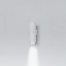 Load image into Gallery viewer, Calumet Outdoor LED Wall Light in White Ral9002/Small/Uplight (3000K).

