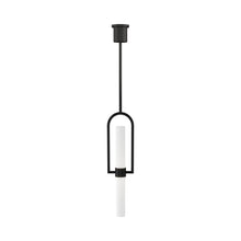 Load image into Gallery viewer, Calumn LED Pendant Light in Black and White.
