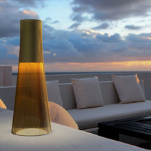 Load image into Gallery viewer, Candel LED Table Lamp Outside Area.
