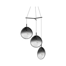 Load image into Gallery viewer, Cantina 3-Light Tri-Spreader LED Pendant Light in Smoke Fade/Large.
