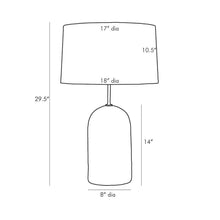 Load image into Gallery viewer, Capelli Table Lamp - line drawing.
