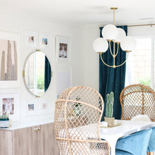 Load image into Gallery viewer, Carrie Chandelier in dining room.
