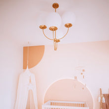 Load image into Gallery viewer, Carrie Chandelier in living room.
