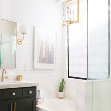 Load image into Gallery viewer, Carrie Wall Light in bathroom.
