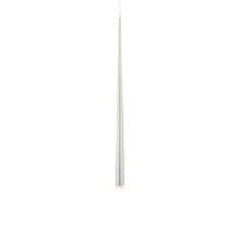 Load image into Gallery viewer, Cascade Etched Glass LED Pendant Light in Large/Polished Nickel.
