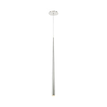 Load image into Gallery viewer, Cascade Etched Glass LED Pendant Light in Detail.
