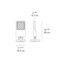 Load image into Gallery viewer, Cefiso Outdoor LED Wall Light - line drawing.
