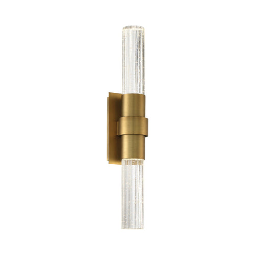 Ceres LED Wall Light in Matte Gold.